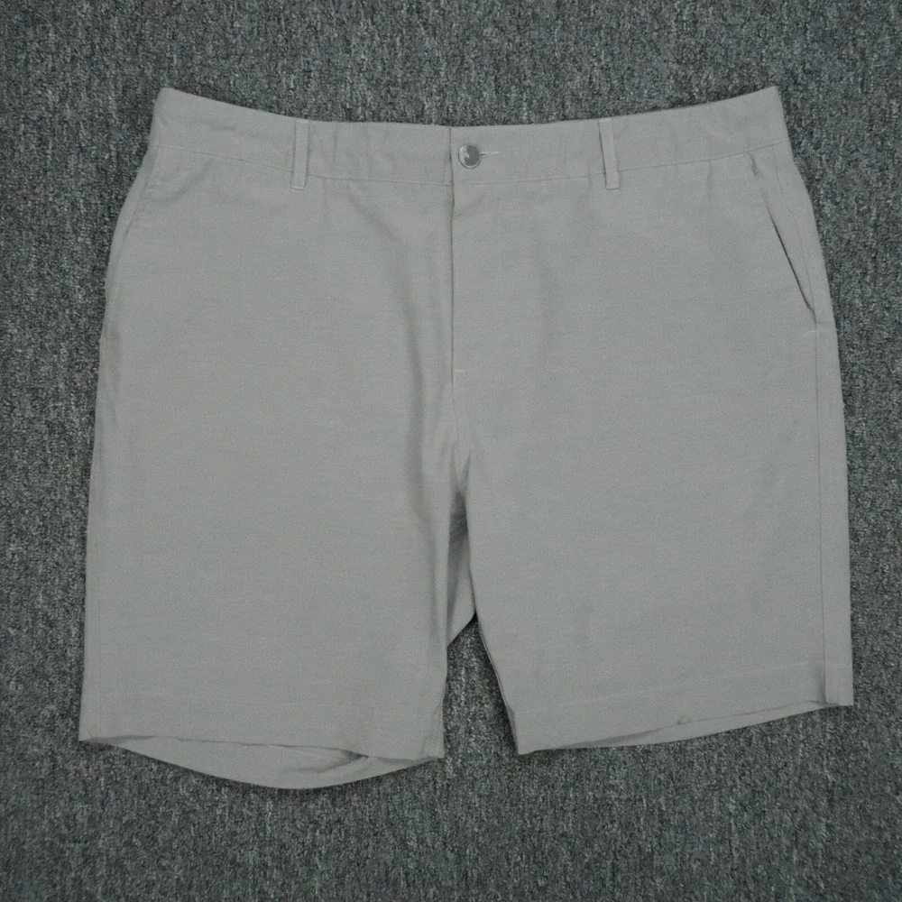 Faherty Shorts Mens 38 Gray All Day Chino Stretch Zip Pocket Lightweight *
